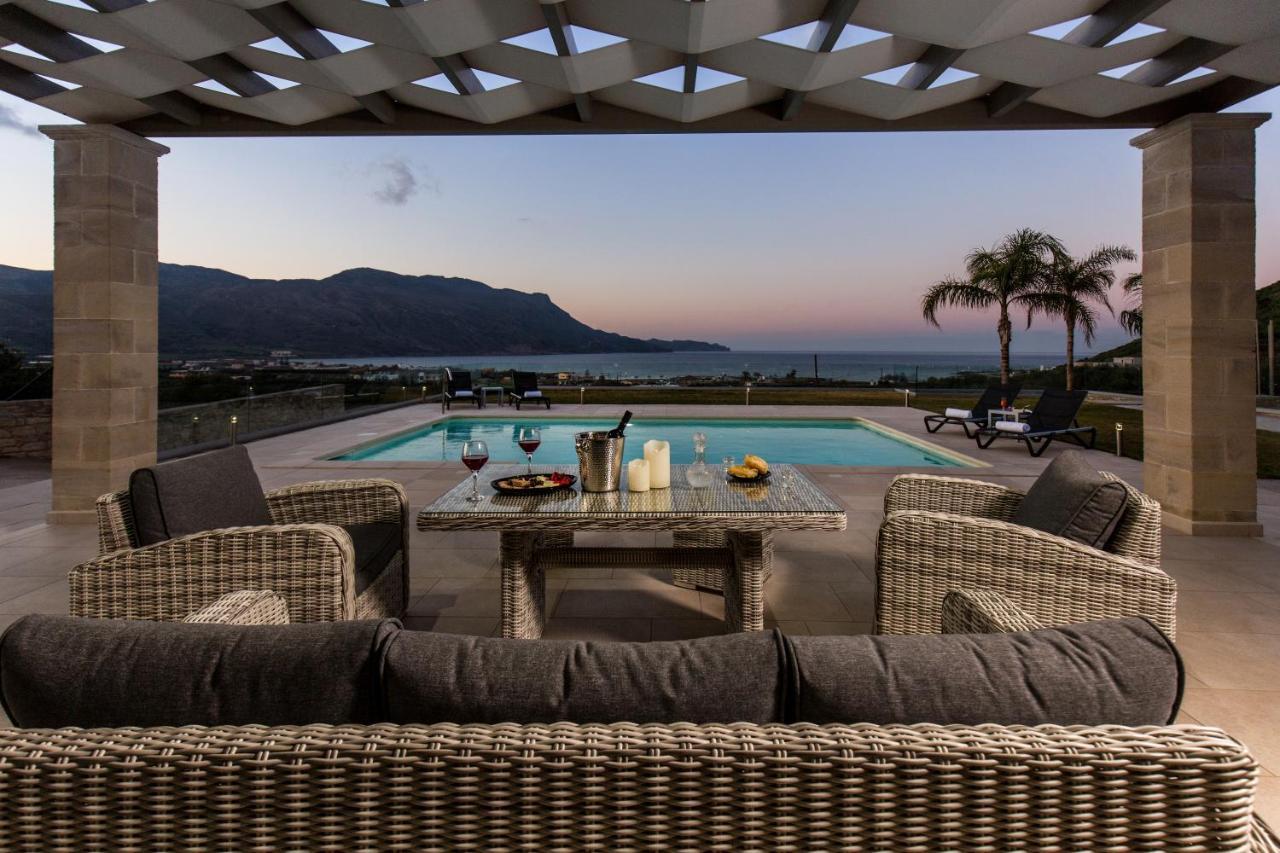 Larimar Luxury Sea View Villa Kíssamos Zewnętrze zdjęcie