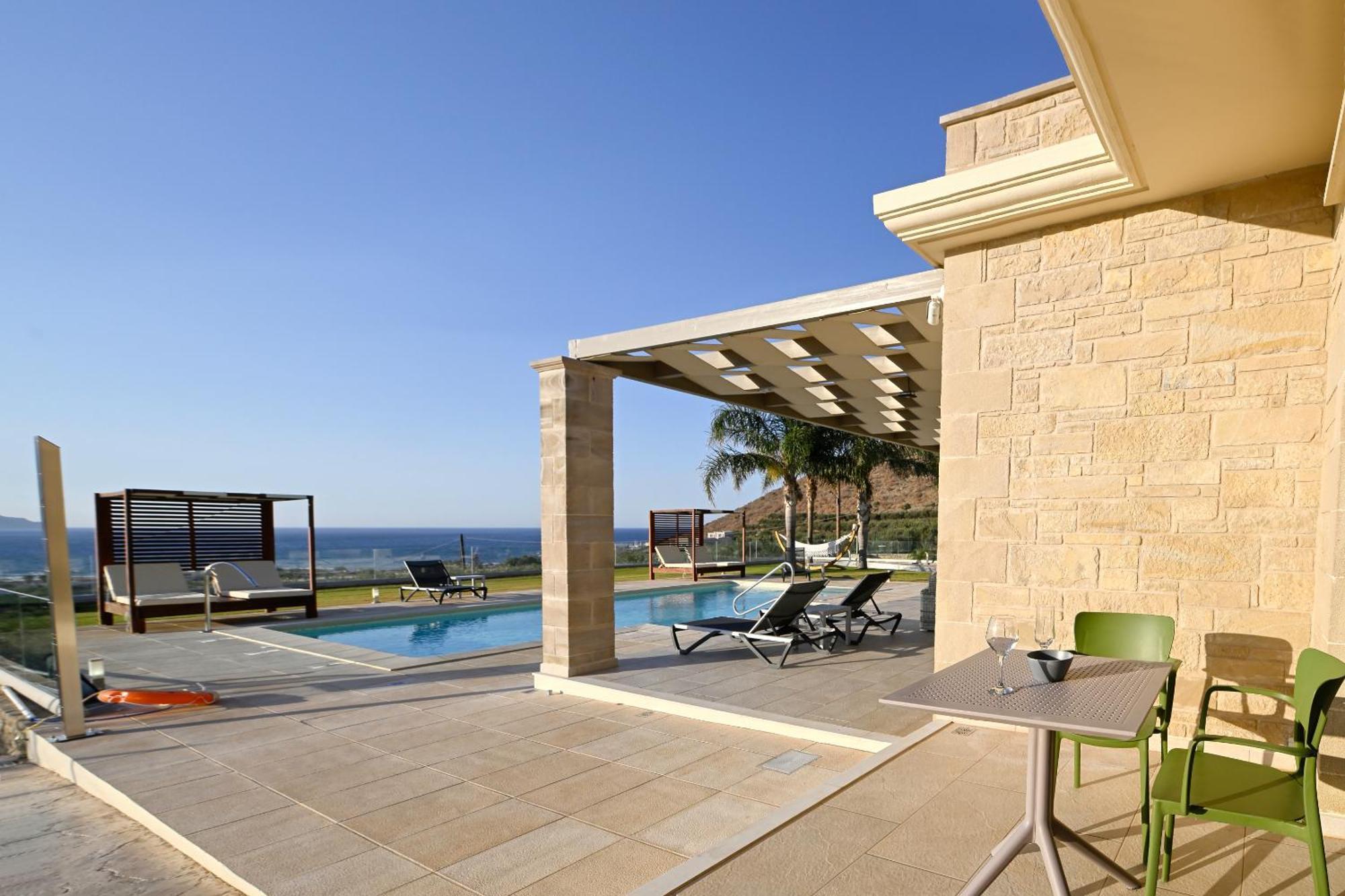 Larimar Luxury Sea View Villa Kíssamos Zewnętrze zdjęcie